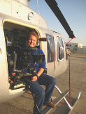 Barry Conrad using helicopter for led productions